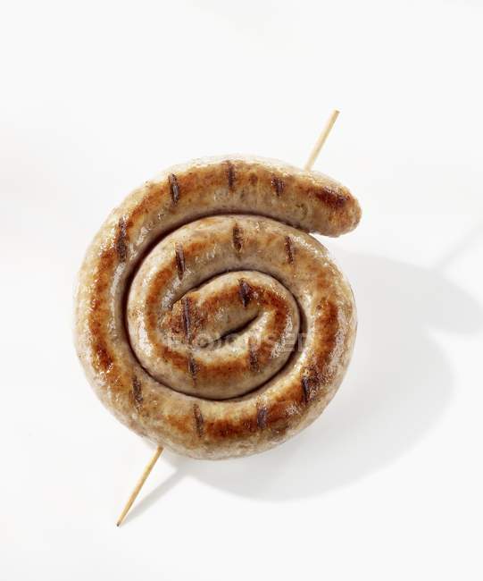 Spirales de saucisses grillées — Photo de stock