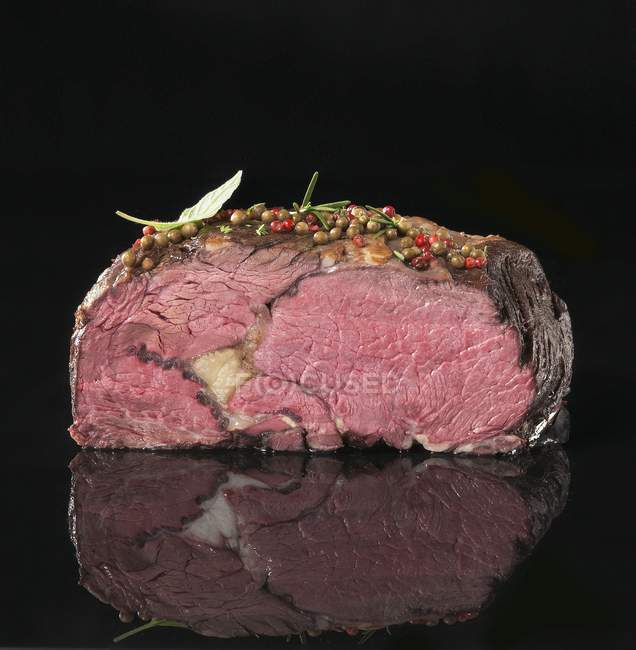 Entrecote steak sliced — Stock Photo