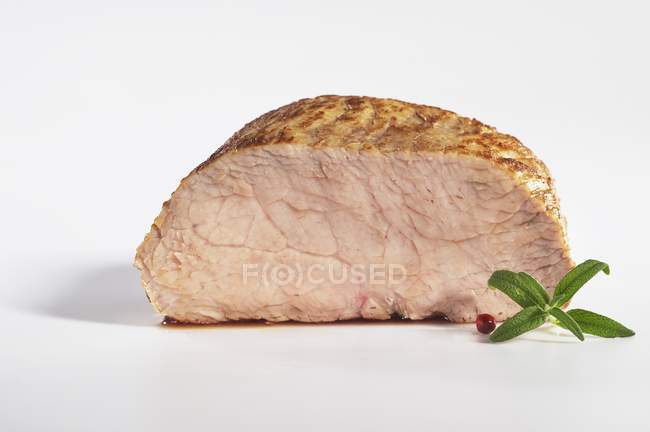 Slice of roasted veal — Stock Photo