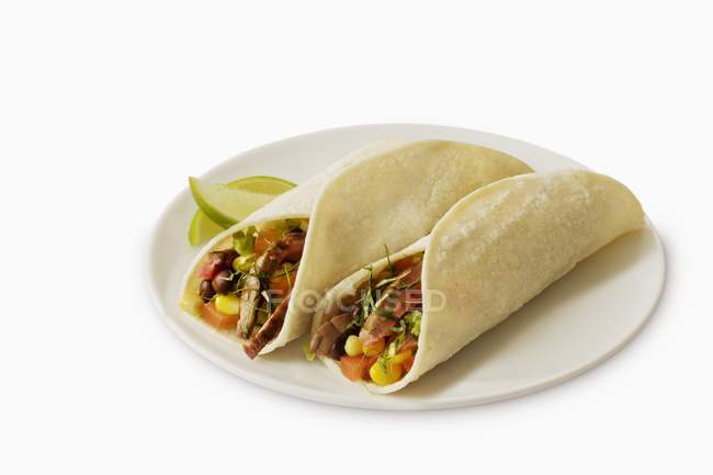 Deux Tacos au boeuf — Photo de stock