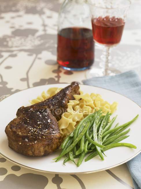 Roasted Veal Chop — Stock Photo