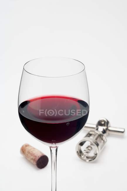 Copa de vino tinto - foto de stock