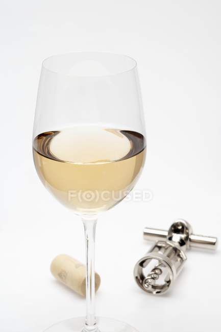 Verre de vin blanc — Photo de stock
