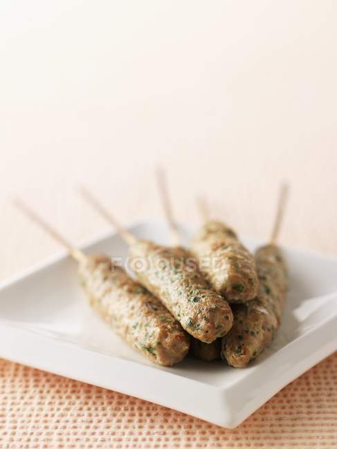 Kebab di tacchino tritati — Foto stock