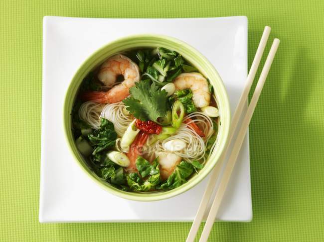 Asian noodle soup — Stock Photo