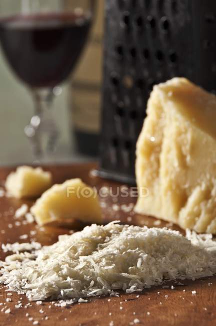 Fromage Romano râpé — Photo de stock