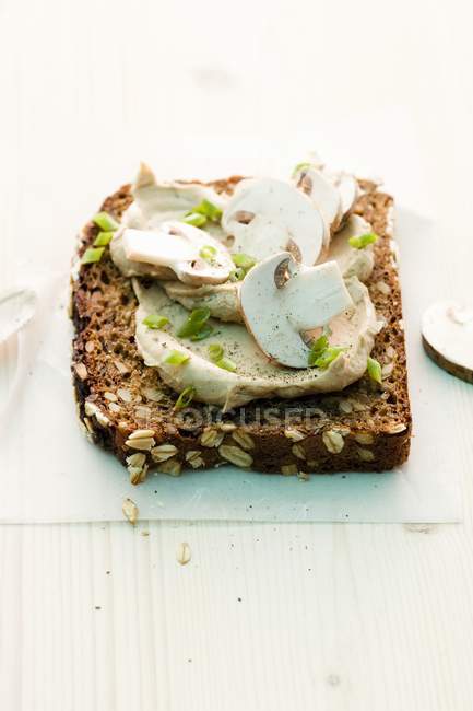 Slice of wholemeal bread — Stock Photo