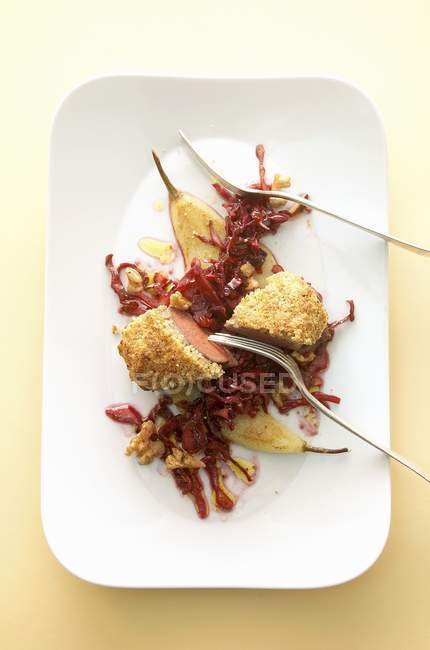 Venison fillet with crust — Stock Photo