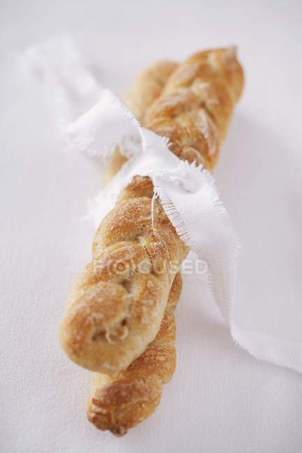 Pane intrecciato con tessuto — Foto stock