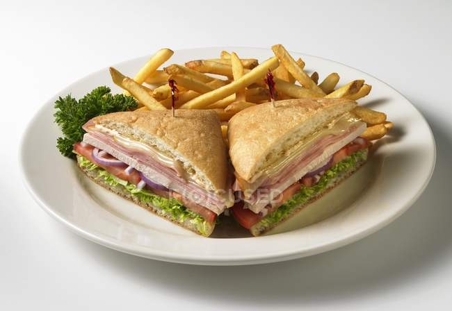 Club Sandwich au pain — Photo de stock