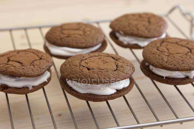 Schokoladen-Wooopie-Kuchen — Stockfoto