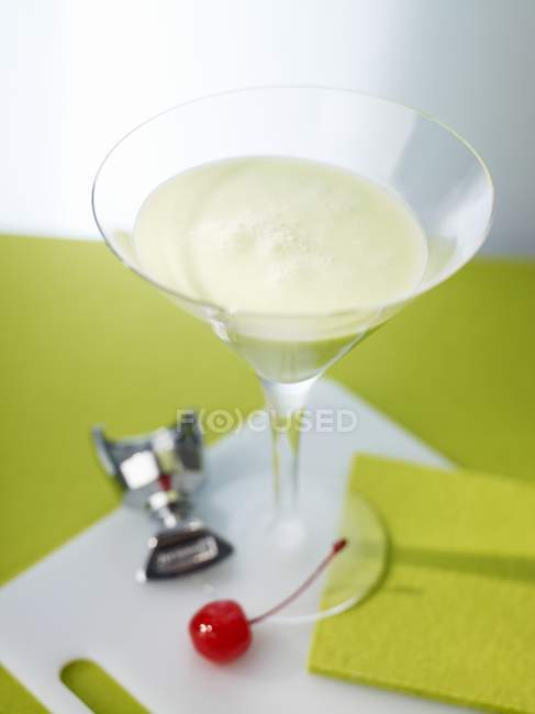 Heuschrecken-Cocktail mit Creme — Stockfoto