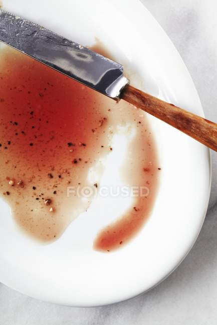 Juices from Cooked Steak — Stock Photo