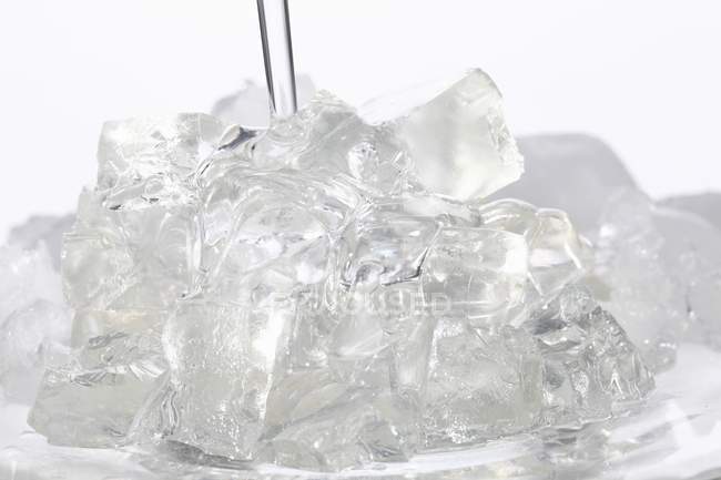 Куча кубиков льда — стоковое фото