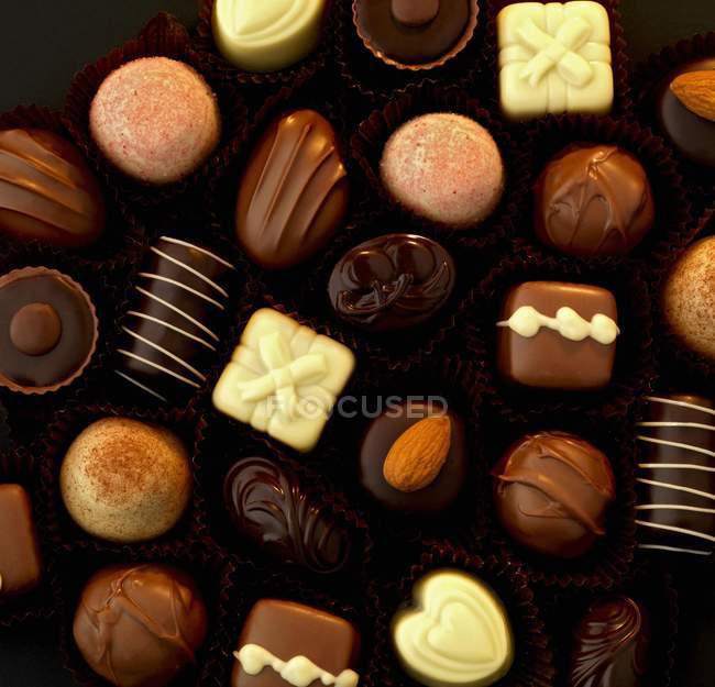 Континентальный шоколад Бельгии — стоковое фото