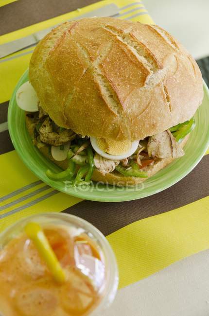 Salada Pan Bagnat — Fotografia de Stock