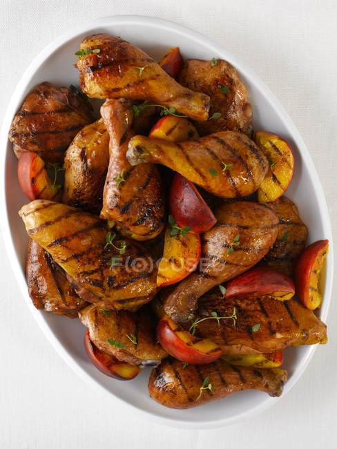 Grilled Chicken Pieces — Stock Photo