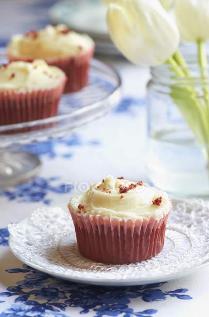 Red Velvet cupcakes — Stock Photo
