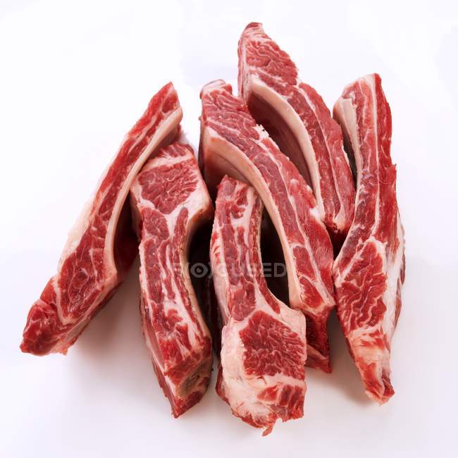 Costelas de carne crua — Fotografia de Stock