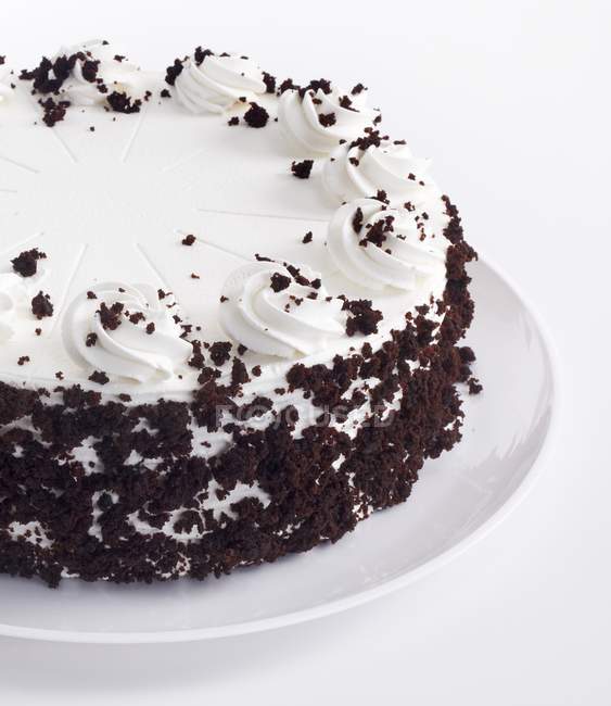 Cake with Chocolate Crumbs — Stock Photo