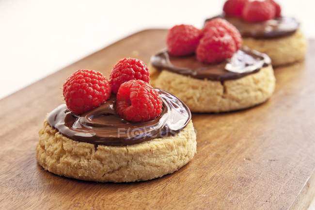Shortbread Cookies with Chocolate — Stock Photo