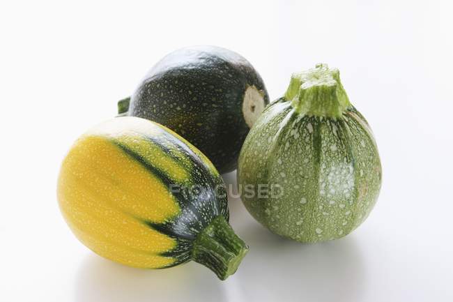 Mini-runde Zucchini — Stockfoto