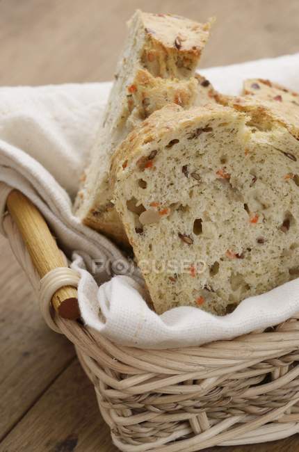 Slices of carrot bread — Stock Photo
