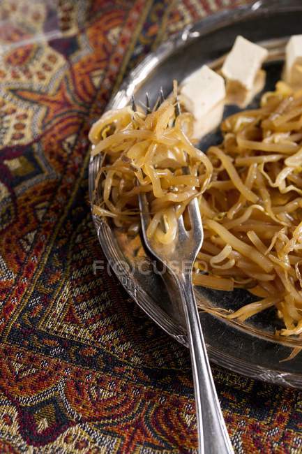 Steamed bean sprouts — Stock Photo