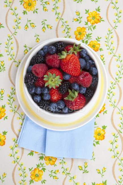 Summer Mixed Fresh Berries — Stock Photo