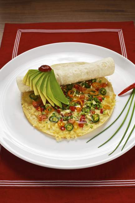 Mexikanische Käse-Tortilla — Stockfoto