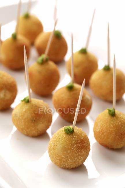 Fried rice balls — Stock Photo