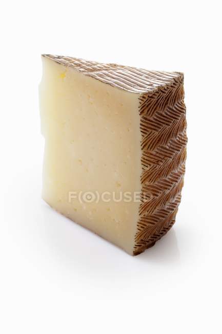 Scheibe Manchego-Käse — Stockfoto