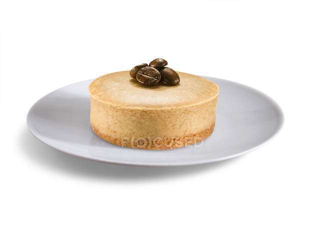 Mini torta di formaggio al caffè — Foto stock