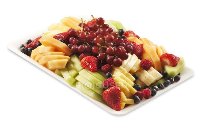 Fruit and berry Platter — Stock Photo