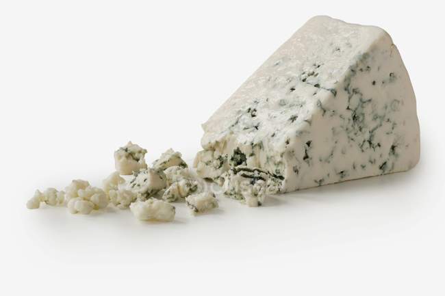 Wedge of Roquefort Cheese — Stock Photo