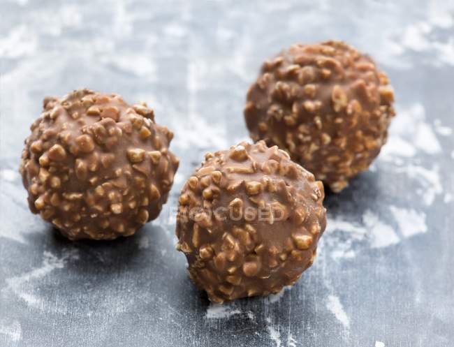 Crunchy Coated Chocolate Candies — Stock Photo