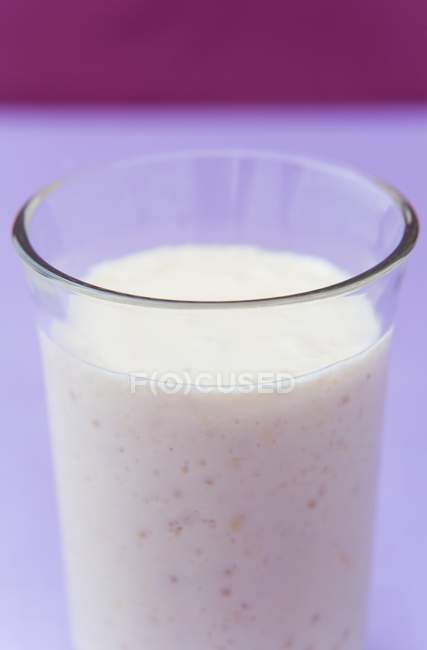 Apricot smoothie in glass — Stock Photo