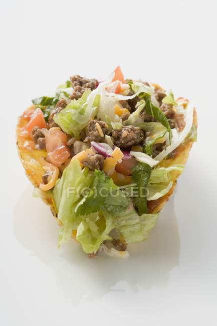 Taco avec remplissage mince — Photo de stock