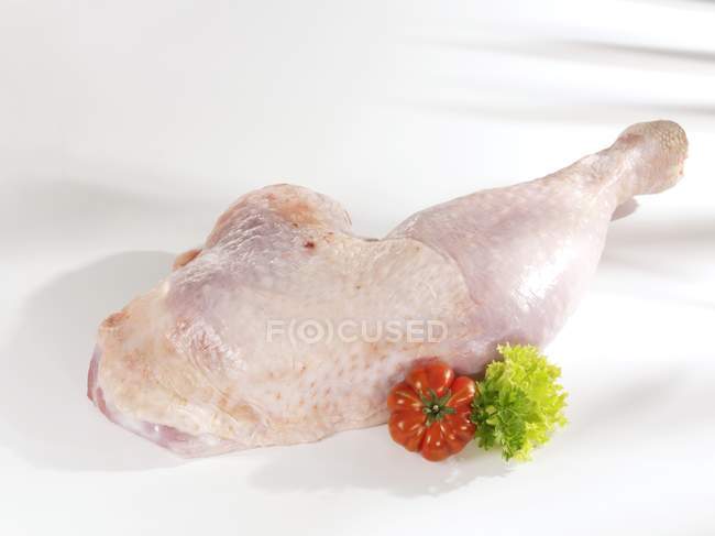 Fresh turkey leg — Stock Photo