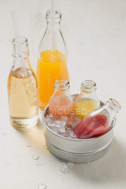 Various smoothies and drinks — Stock Photo