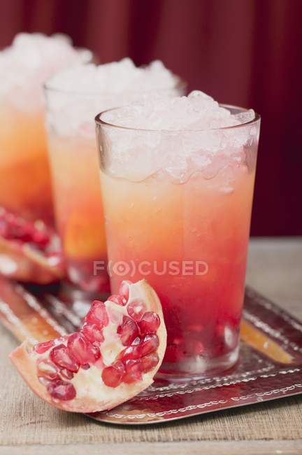 Três bebidas frutadas — Fotografia de Stock