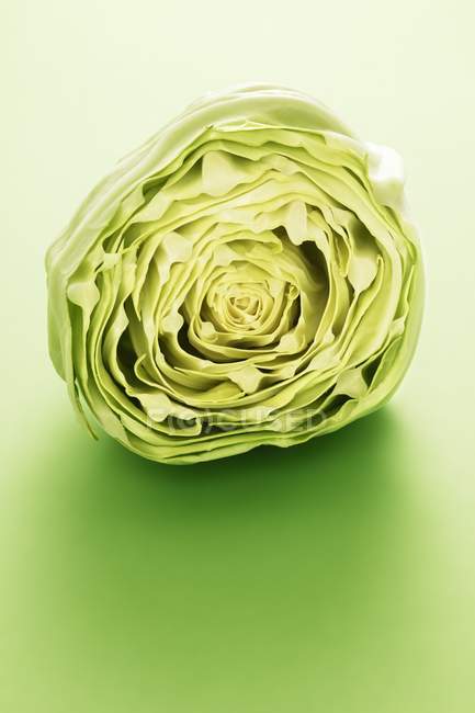 Half of fresh white cabbage — Stock Photo
