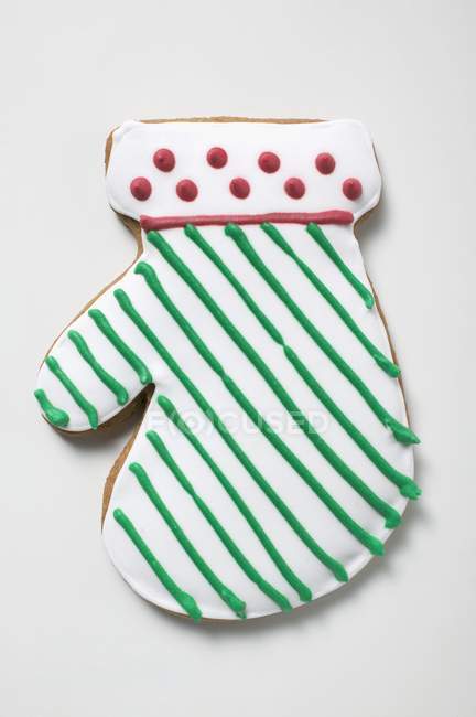 Iced Christmas biscuit — Stock Photo