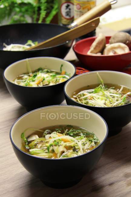 Szechuan soup with ginger — Stock Photo