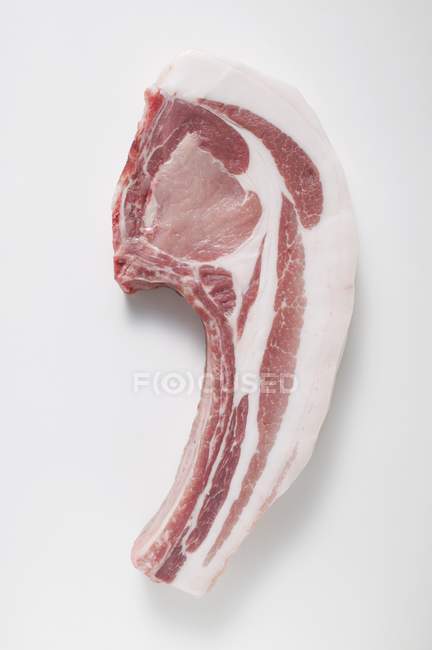 Chuleta de cerdo orgánica fresca - foto de stock