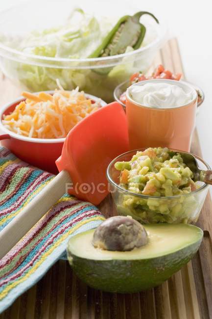 Ингредиенты для мексиканской кухни — стоковое фото