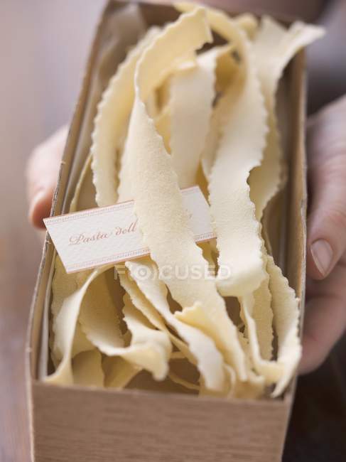 Сирі рифлені тальятелле макарони — стокове фото