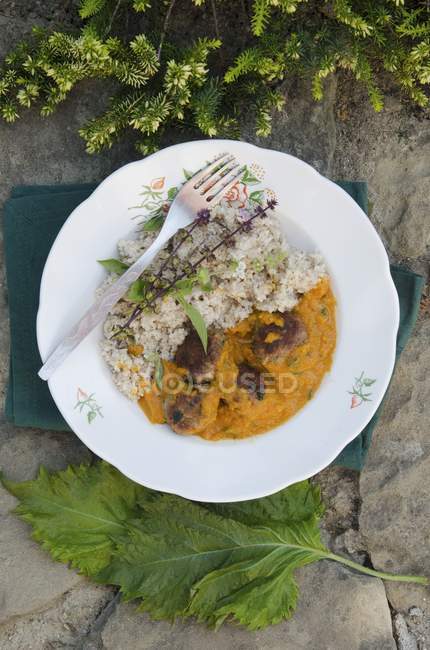 Shiso-Curry mit Bulgur — Stockfoto