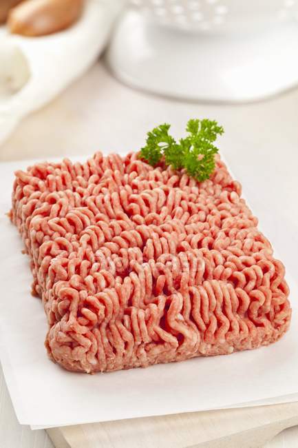 Carne de porco picada e carne de bovino — Fotografia de Stock