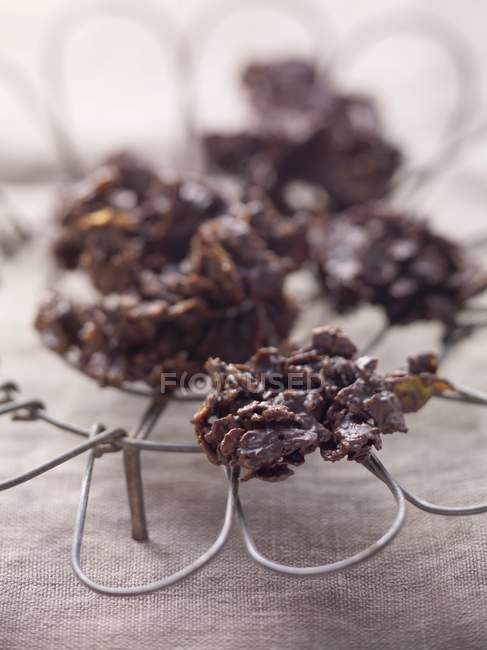 Bolos de flocos de milho de chocolate — Fotografia de Stock